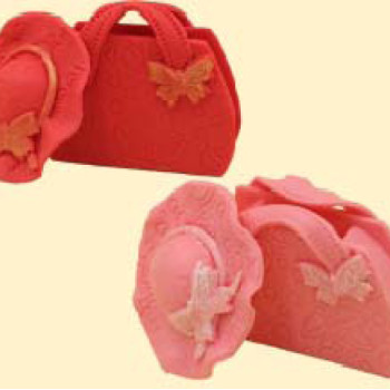 Сумочка з капелюхом рожеві / 20шт