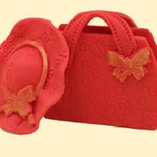 Сумочка з капелюшком червоні / 20шт