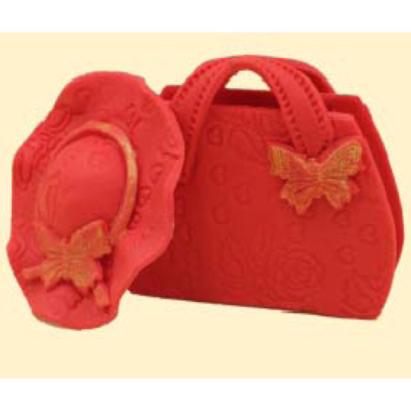 Сумочка з капелюшком червоні /20шт