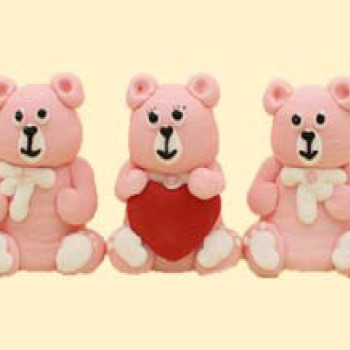 Три Ведмеді рожеві /20шт  ***