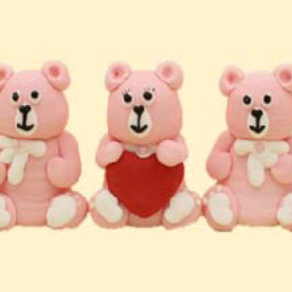 Три Ведмеді рожеві /20шт  ***