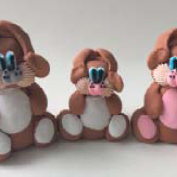 Три Зайці коричневі / 20шт