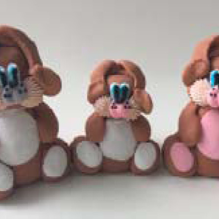 Три Зайці коричневі / 20шт