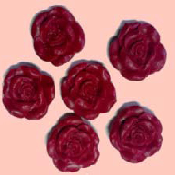 Троянда D35 бордова 6шт/16уп   ***