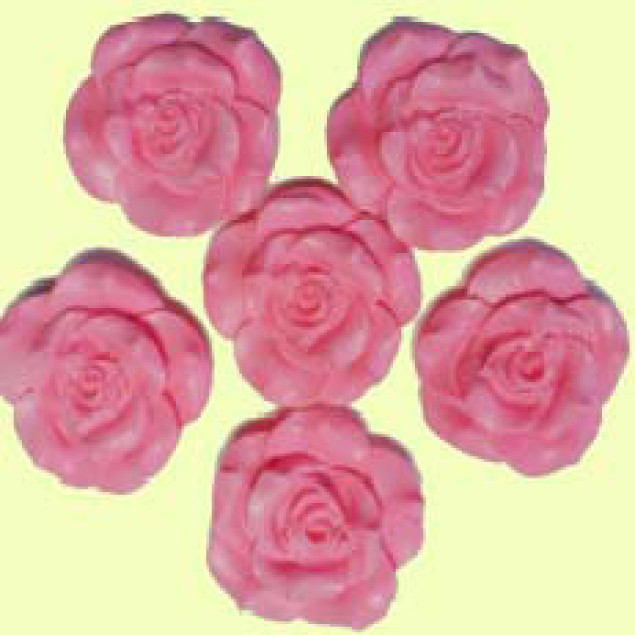 Троянда D35 рожева 6шт/16уп   ***