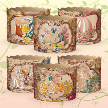 (110х85) Бумажная форма для пасок   