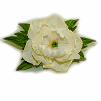 Піон D=100 мм з листочками