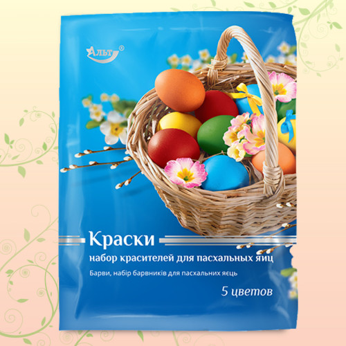 Набір барвника для крашанок 5цв / 200шт Набір барвника для крашанок 5цв / 200шт
