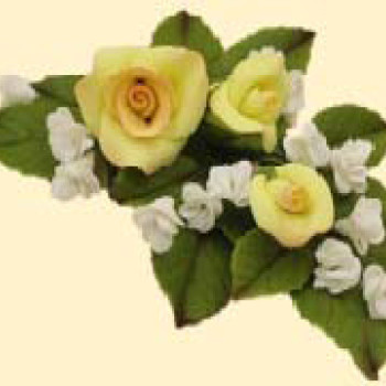 Букет троянд №6 лимонний (6уп/ящ) бл