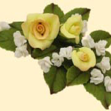 Букет троянд №6 лимонний (6уп/ящ) бл