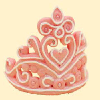 Корона рожева /12шт  ***