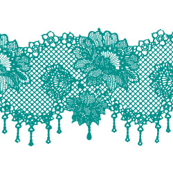 Кружево № 1 Бирюзовое Н-60 (3шт) Кружево № 1 Бирюзовое Н-60 (3шт)