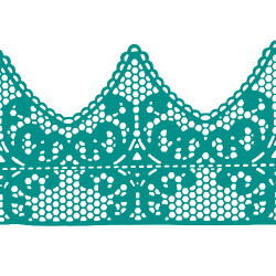 Мереживо № 2 Бирюзовое Н-60 (3шт) Мереживо № 2 Бирюзовое Н-60 (3шт)