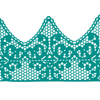 Кружево № 2 Бирюзовое Н-60 (3шт)