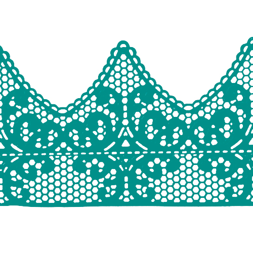 Кружево № 2 Бирюзовое Н-60 (3шт)