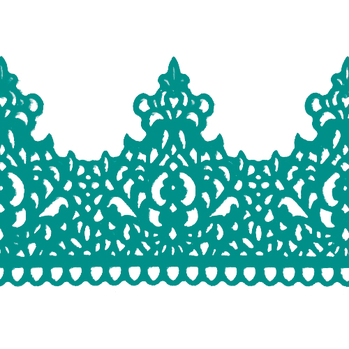 Кружево № 5 Бирюзовое Н-60 (3шт)