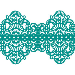 Мереживо № 6 Бирюзовое Н-60 (3шт) Мереживо № 6 Бирюзовое Н-60 (3шт)