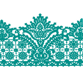 Кружево №14 Бирюзовое Н-60 (3шт)
