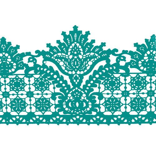 Мереживо №14 Бирюзовое Н-60 (3шт)