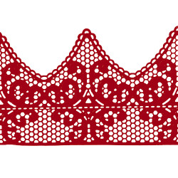 Мереживо № 2 Бордове Н-60 (3шт) Мереживо № 2 Бордове Н-60 (3шт)