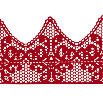 Кружево № 2 Бордовое Н-60 (3шт)