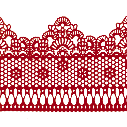 Мереживо № 3 Бордове Н-60 (3шт)