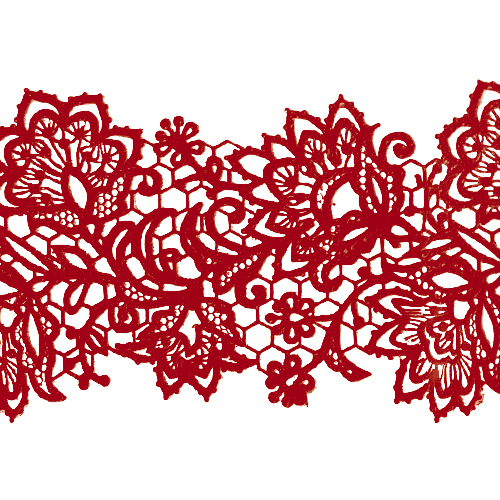 Кружево № 7 Бордовое Н-60 (3шт)