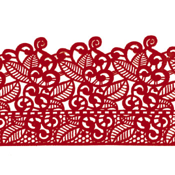 Мереживо №10 Бордове Н-60 (3шт)