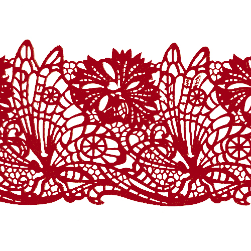 Мереживо №13 Бордове Н-60 (3шт)