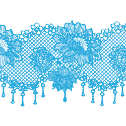 Кружево № 1 Голубое Н-60 (3шт) Кружево № 1 Голубое Н-60 (3шт)