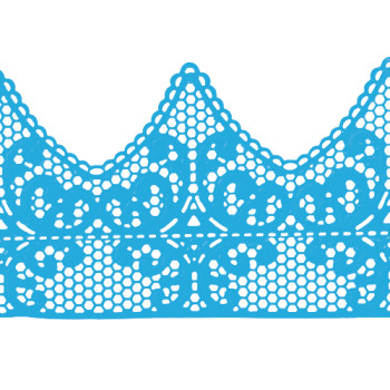 Кружево № 2 Голубое Н-60 (3шт)