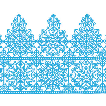 Кружево №15 Голубое Н-60 (3шт)