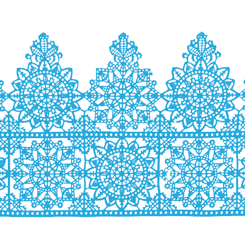 Мереживо №15 Блакитне Н-60 (3шт)