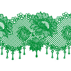 Кружево № 1 Зеленое Н-60 (3шт) Кружево № 1 Зеленое Н-60 (3шт)