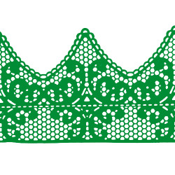 Мереживо № 2 Зелене Н-60 (3шт) Мереживо № 2 Зелене Н-60 (3шт)