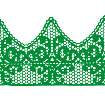 Кружево № 2 Зеленое Н-60 (3шт)