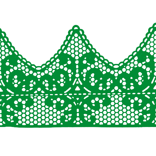 Мереживо № 2 Зелене Н-60 (3шт)