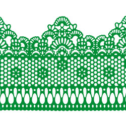 Мереживо № 3 Зелене Н-60 (3шт) Мереживо № 3 Зелене Н-60 (3шт)