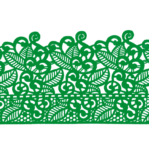Кружево №10 Зеленое Н-60 (3шт)