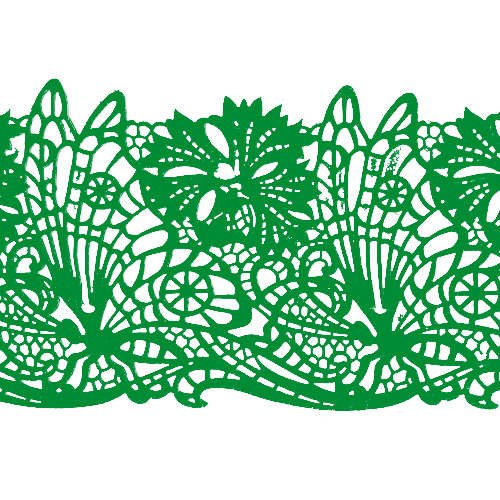 Мереживо №13 Зелене Н-60 (3шт)