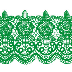 Мереживо №16 Зелене Н-60 (3шт) Мереживо №16 Зелене Н-60 (3шт)