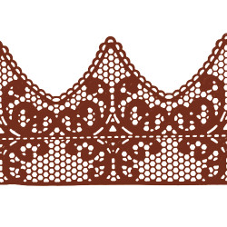 Мереживо № 2 Коричневе Н-60 (3шт) Мереживо № 2 Коричневе Н-60 (3шт)