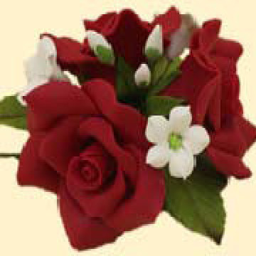 Букет троянд №3 темно-червоний (8уп/ящ) бл ШК