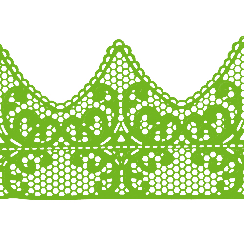 Кружево № 2 Салатовое Н-60 (3шт)