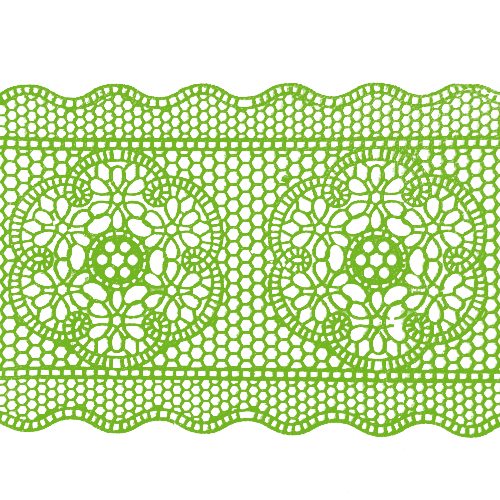 Мереживо № 9 Салатове Н-60 (3шт)