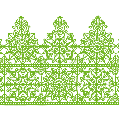 Мереживо №15 Салатове Н-60 (3шт)