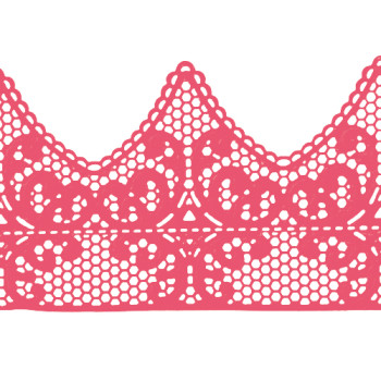 Кружево № 2 Розовое Н-60 (3шт)