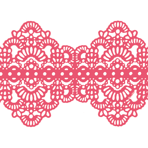 Кружево № 6 Розовое Н-60 (3шт)