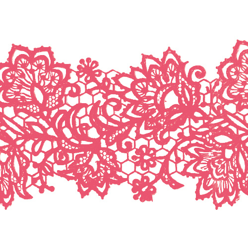 Кружево № 7 Розовое Н-60 (3шт)