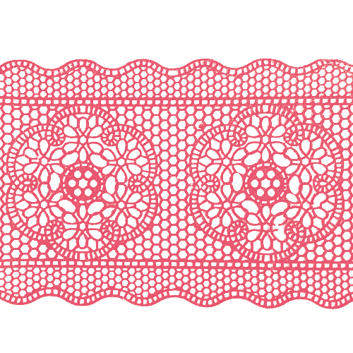 Мереживо № 9 Рожеве Н-60 (3шт)